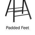 thumbnail image 6 of Lavish Home Backless 24-Inch Folding Stool with 225lb Capacity (Black), 6 of 7
