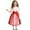 Red, variant on Girls Cute Summer Dresses Party Dress Featuring Heart Print Flared Skirt and Delicate Flutter Sleeves Color:Red,Size:5-6 Years