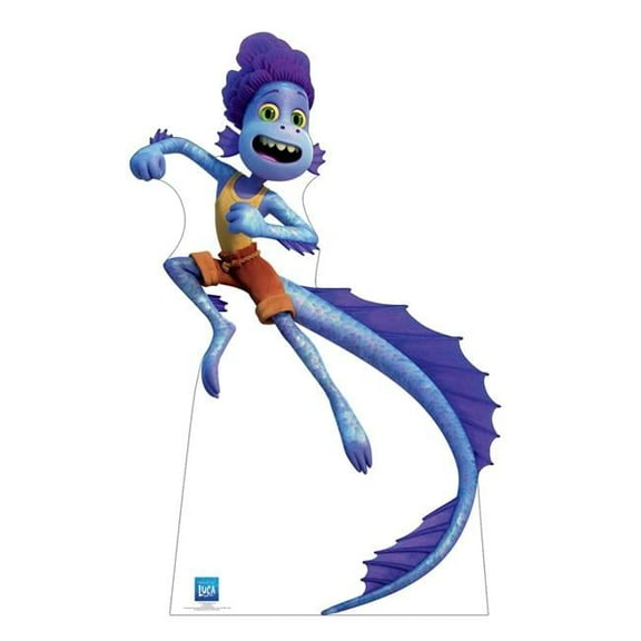 70 x 45 in. Alberto Sea Monster Cardboard Cutout, Disney - Pixar Luca