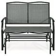 thumbnail image 7 of Patiojoy 2 Person Swing Glider Bench Patio Rocking Lounge Chair w/Steel Frame for Garden Backyard Balcony Gray, 7 of 7