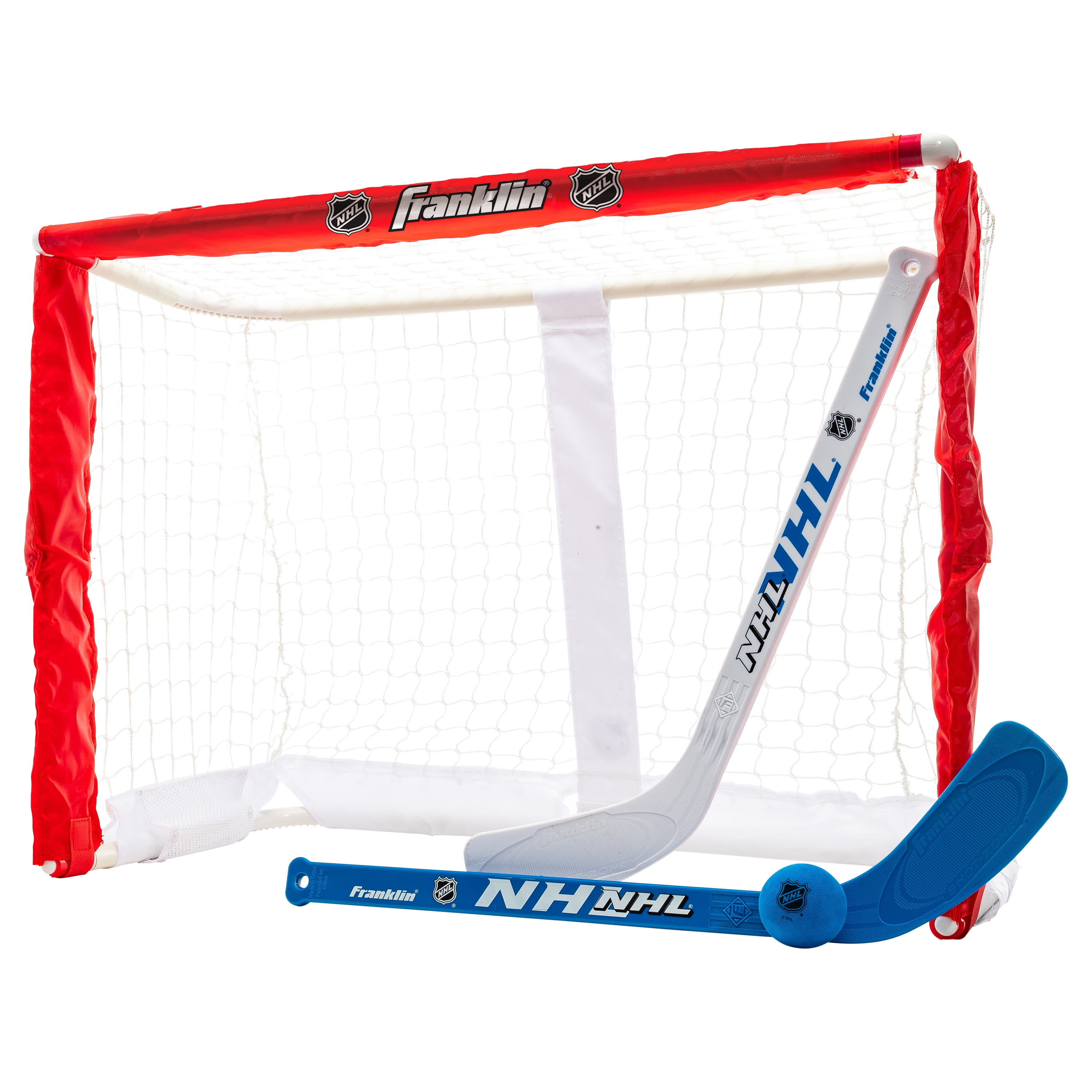 Franklin Sports Knee Hockey Goal Set - Mini Hockey Goal Set - Kids
