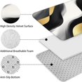 thumbnail image 5 of Black White Marble Gold Wave Pattern Bathroom Rugs Sets 3 Piece,Toilet Cover Set,Absorbent Non Slip Bathroom Mats Sets with U-Shaped Contour Rug Toilet Rug Set, 5 of 5
