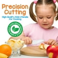 thumbnail image 3 of 3-Piece Nylon Kitchen Baking Knife Set - Children's Cooking Knives, Serrated Edges, BPA-Free Kids' Knives, 3 of 5