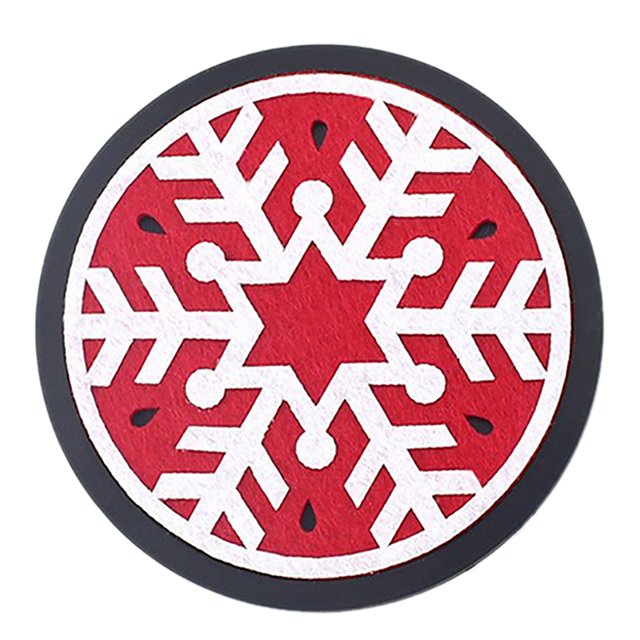 Christmas Absorbent Coaster Xmas Tree Snowflake Coaster Silicone Drink Coaster