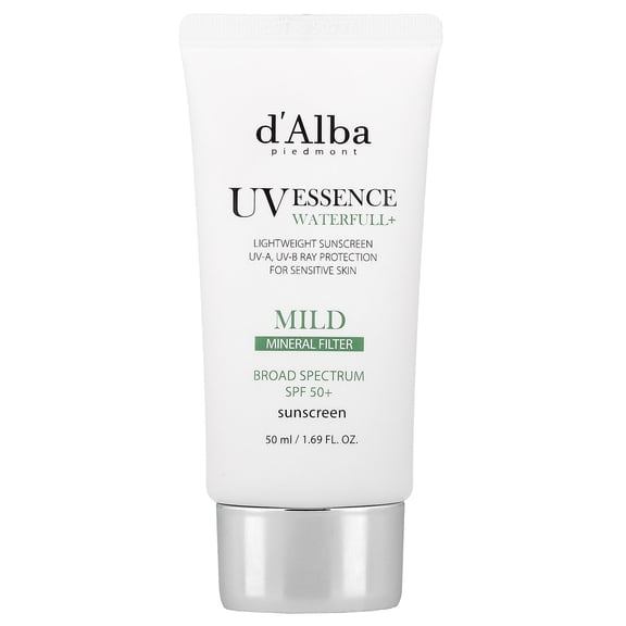 d'Alba UV Essence Waterfull Sunscreen, Mild, SPF 50 , 1.69 fl oz (50 ml)