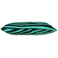 thumbnail image 3 of Everything Comfy Zebra Print Decorative Pillow, 16x6 Inch, Teal/Black,, 3 of 4