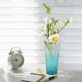 thumbnail image 6 of IPEWLEX Two Color Vase - High Transparency Plastic Flower Bucket for Indoor/Outdoor Decoration, Modern Geometric Design, 26x13.5x9cm, 6 of 6