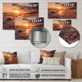thumbnail image 4 of Designart "Gulf Shores in the Golden Hour in Alabama II" Nautical & Beach Metal Art Print, 4 of 5