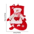 thumbnail image 2 of Jindong Chaussettes de Noël Bas de Noël Rouges Cheminée Suspendue Cadeau Bonbon Chaussettes Décorations de Noël Maison Ornements de Noël, 2 of 4