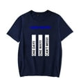 thumbnail image 1 of Jack T-Shirt Blanc Sans Nom Album Imprimé Tee Musique Manches Courtes T-Shirts Col Rond,4TG,Marine, 1 of 5