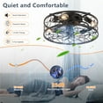 thumbnail image 6 of Enclosed Ceiling Fan with Light 18 Inch Low Profile Caged Fan for Bedroom with Remote 6-Speed Timer, 6 of 7