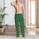 thumbnail image 2 of Fotbe Milk Tea Pantalones de Pijama para Hombre, Pantalones de Dormir, Pantalones de Casa con Cintura Ajustable y Bolsillos-Small, 2 of 6
