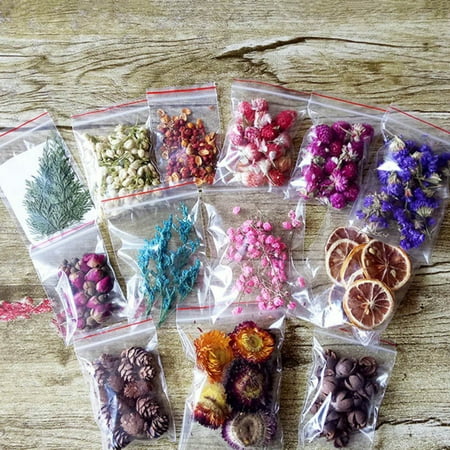 

1Set Pressed Dried Flower Aromatherapy Candle for Handmade Pendant Necklace Jewelry Craft Scented Candle Accessories L