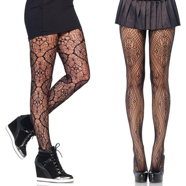 Leg Avenue Women's Trend Lace Hosiery Bundle