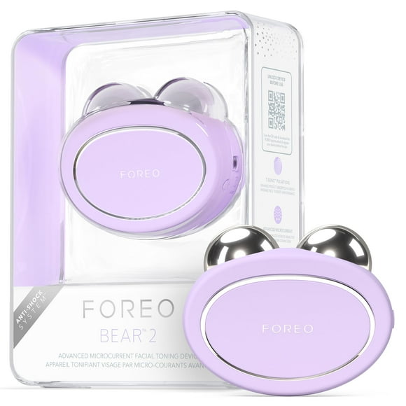 FOREO Bear 2 Dispositivo facial de microcorriente de elevación y tonificación avanzada - Herramienta para esculpir el rostro antienvejecimiento - Firme y contorno - No invasivo - Aumenta la absorción