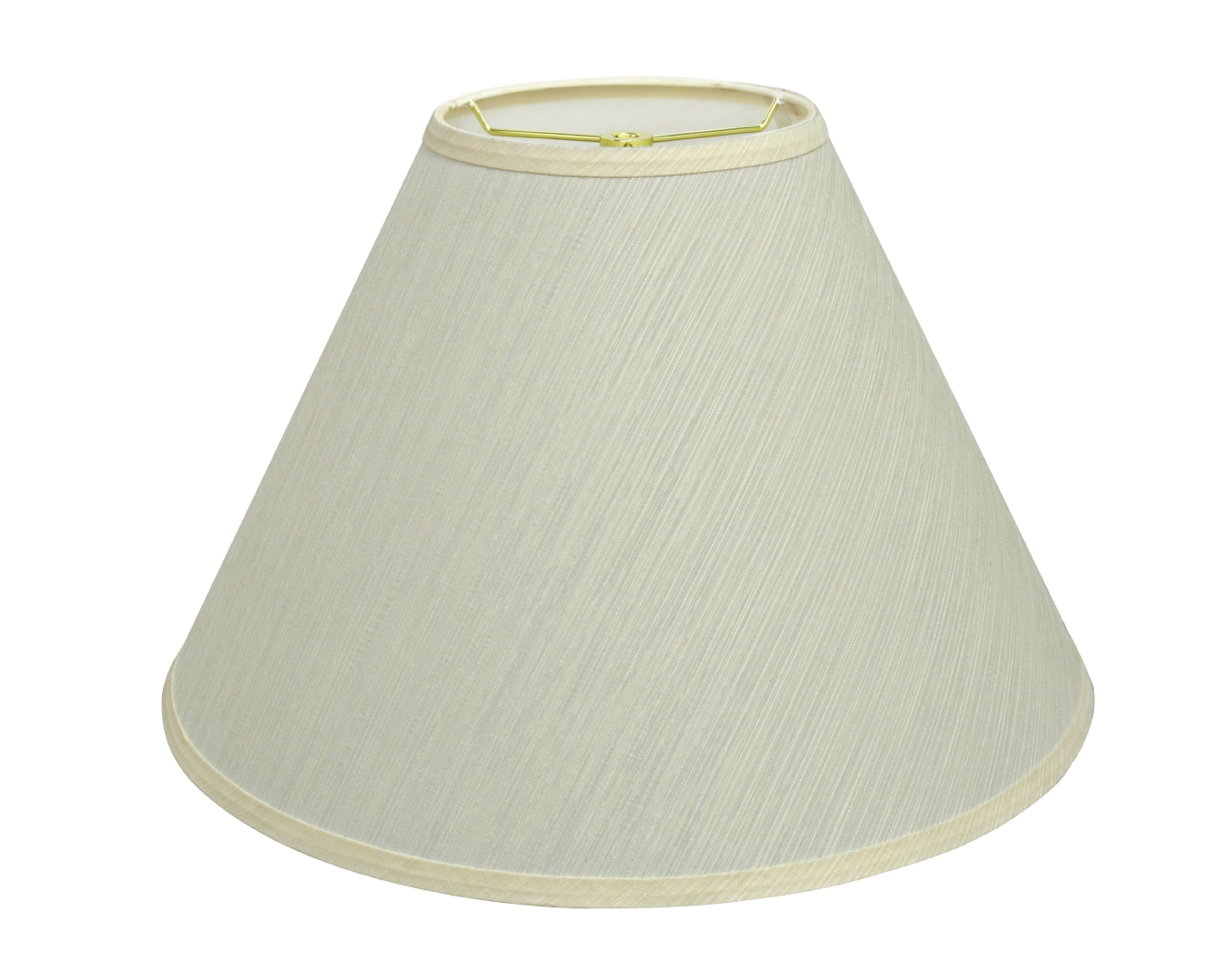 Aspen Creative 32771 Transitional Hardback Empire Shaped Spider Construction Lamp Shade in Eggshell, 18" wide (7" x 18" x 12 1/2")