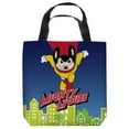 thumbnail image 2 of Trevco CBS1492-TOTE1-9x9 Cbs Tv - Mighty Mouse-City Watch - Tote Bag, White - 9 x 9 in., 2 of 2