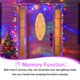 thumbnail image 2 of Guirnalda de luces navideñas YIQU 23 m 200 LED multicolor a prueba de agua, 2 of 9