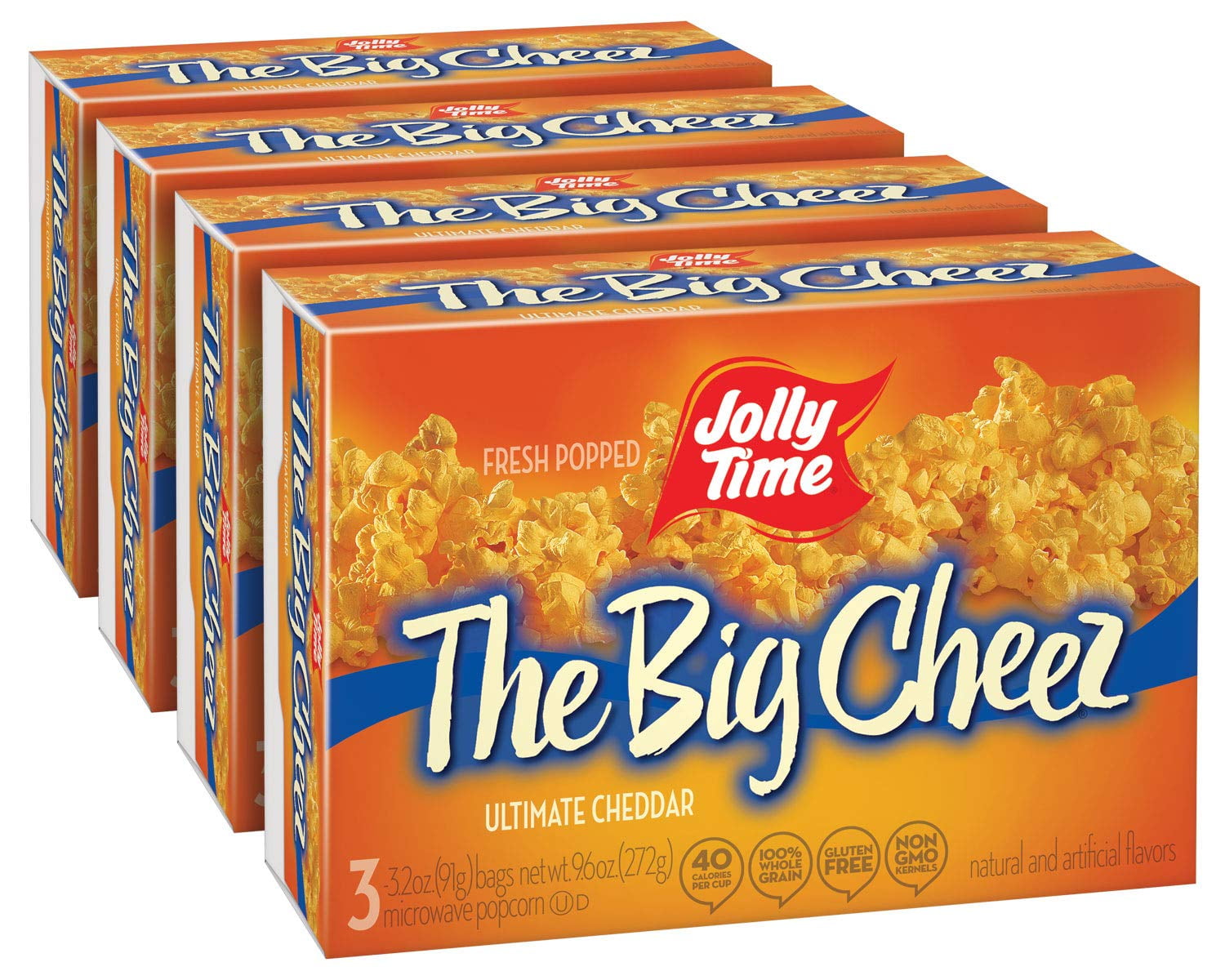 JOLLY TIME The Big Cheez Gourmet Cheddar Cheese Microwave Popcorn (3