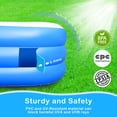 thumbnail image 4 of Piscina inflable Sumbee para niños, adultos, niños, 120 x 72 x 22 pulgadas, piscina grande para patio trasero familiar, piscinas rectangulares grandes al aire libre para niños de 4 a 8 a 12 años, tama, 4 of 8