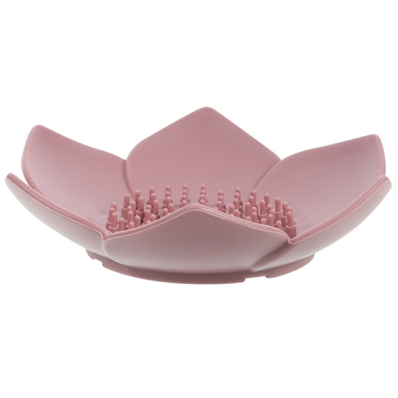 WHAMVOX Silicone Soap Dish Shower Bathroom Bar Soap Holder Self Draining Drying Tray Sponge Holder