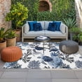 thumbnail image 2 of Navy Blue Black Coastal Turtle Outdoor Rug for Patio/Deck/Porch, Non-Slip Large Area Rug 6 x 9 Ft, Nautical Sea Coral Shell Indoor Outdoor Rugs Washable Area Rugs, Camping Rug Carpet Runner, 2 of 8