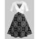 thumbnail image 1 of Vestido Talla Extra Estampado Tribal Rosegal  Vestidos Estampados Tallas Grandes, 1 of 5