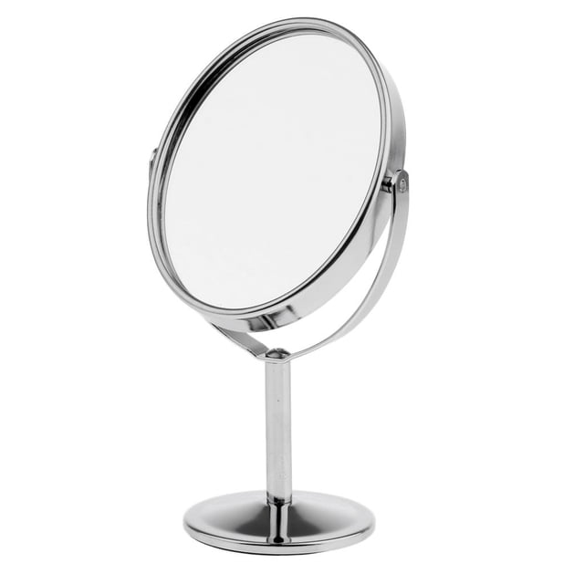 espejo cosmético para mujer - Soporte de maquillaje normal y de shamjiam Espejo de maquillaje de doble cara