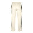 thumbnail image 6 of YLSDY Men's Track Pants Striped Elastic Waist Trousers Straight Leg Comfy Sport Pants Loose Fit Leisure Jogging Bottoms Athletic Fitness Trackpants Beige M, 6 of 7