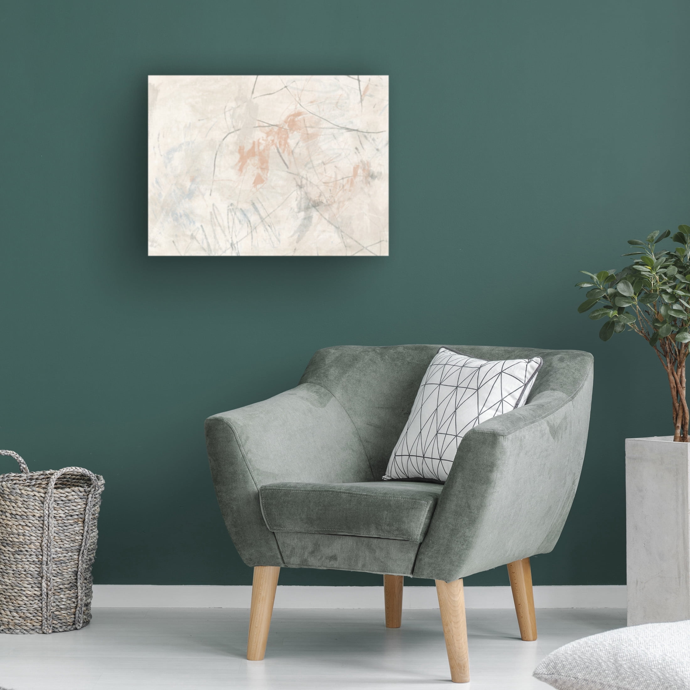 Trademark Fine Art June Erica Vess Terre Cotta Trace II Canvas Wall Art