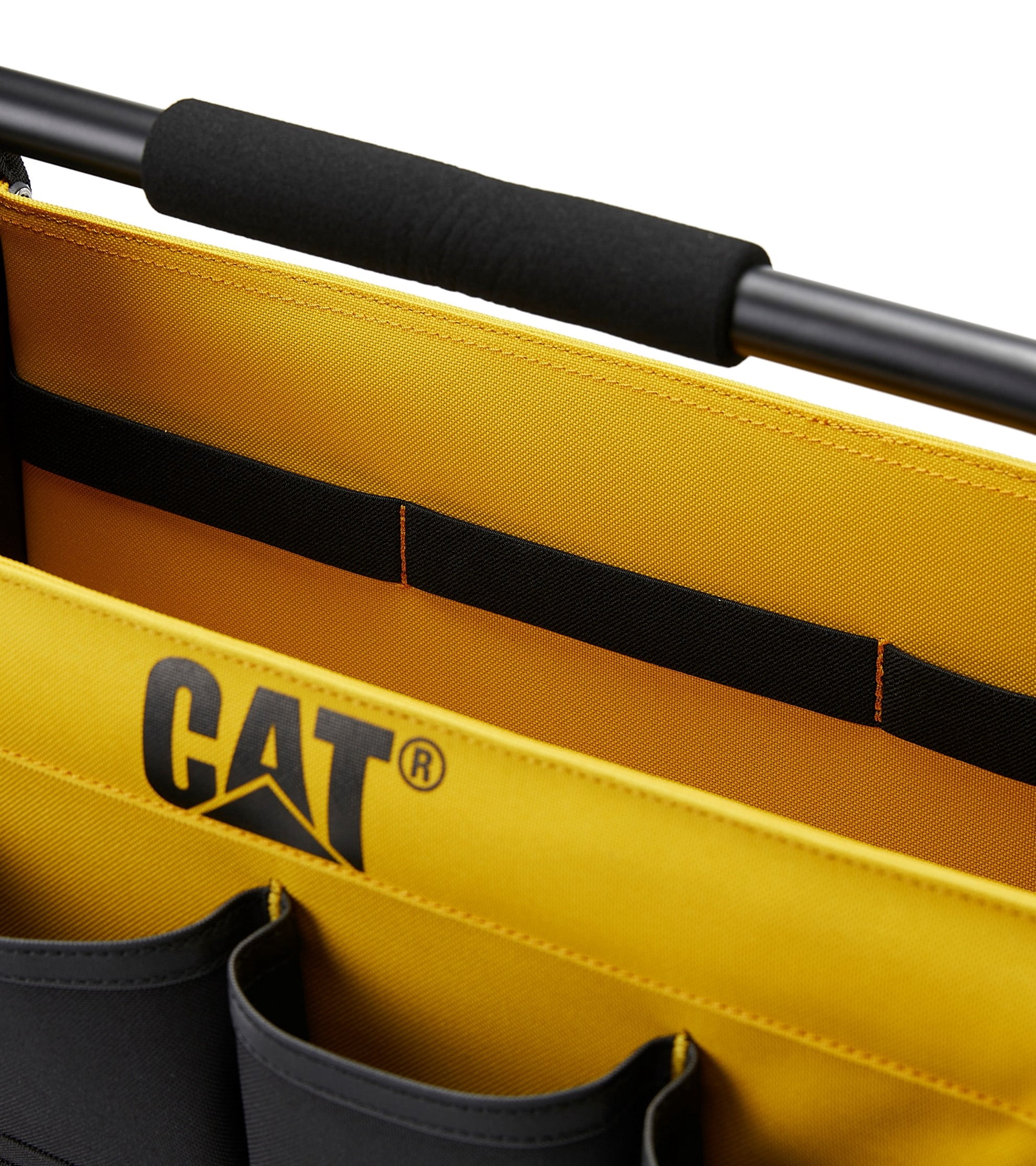 Caterpillar  17-inch Open  Tote  Tool Storage Bag, 600D Polyester, Portable, 1 pack，CAT Tool Bag