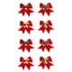 thumbnail image 1 of Paquete de 8 lazos navideños con campanas para decoración navideña, decoración del hogar, decoración del árbol de Navidad MFZFUKR CPB-SSW253-2, 1 of 5