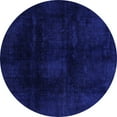 thumbnail image 1 of Ahgly Company Indoor Round Oriental Blue Modern Area Rugs, 6' Round, 1 of 4