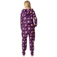 thumbnail image 4 of Harry Potter Womens' Luna Lovegood Chibi Footless Sleep Hooded One-Piece Union Suit Pajama Lounge, 4 of 7