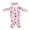 Hot Pink-b, variant on 2024 New Baby Infant Coming Home Toddler Girl Blanket Outfit Knotted Sleep Gown Baby Name Gift Sleepwear Baby Knot Floral Baby Swaddles Long Sleeve Sleeping Gown Twin Clothes Girls With Headband Set