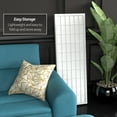 thumbnail image 6 of Red Lantern 4 ft. Short Window Pane Shoji Screen - White - 3 Panels, 6 of 7