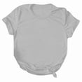 thumbnail image 3 of T Shirts for Women Casual Summer Dressy Short Sleeve Crew Neck Plain Tops Tee Women Blouses Clothes Solid Color Loose Fashion Shirts, 3 of 4