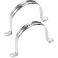 thumbnail image 1 of HSHDLDF 6 Inch Two Hole Strap U Bracket, Stainless Steel Tube Strap Tension Clip Assortment Kit Heavy Duty Rigid Pipe Strap Clamp For The Inner Diameter of Water Pipe is 6 Inch (185mm), 1 of 4