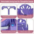 thumbnail image 6 of G TALECO GEAR Swing Sets for Backyard, Foldable Baby Swing Outdoor with Safety Harness, Indoor Toddler Swing Pink & Purple, 6 of 7
