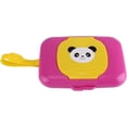 thumbnail image 1 of Jinsinto Boîte de Lingettes Humides, Distributeur de Lingettes Humides Portable pour Bébé, Étui Réutilisable pour Poussette, Pratique pour Voyage (Blanc+rose), 1 of 5