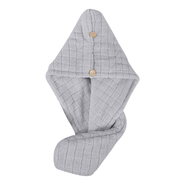 Toalla de terciopelo para secar el cabello,turbante de microfibra,toalla absorbente para el cabello,reduce el encrespamiento y el daño por calor,gorro de secado rápido para cabello rizado y