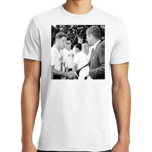 Big and Tall 16 Year Old Bill Clinton Meets JFK