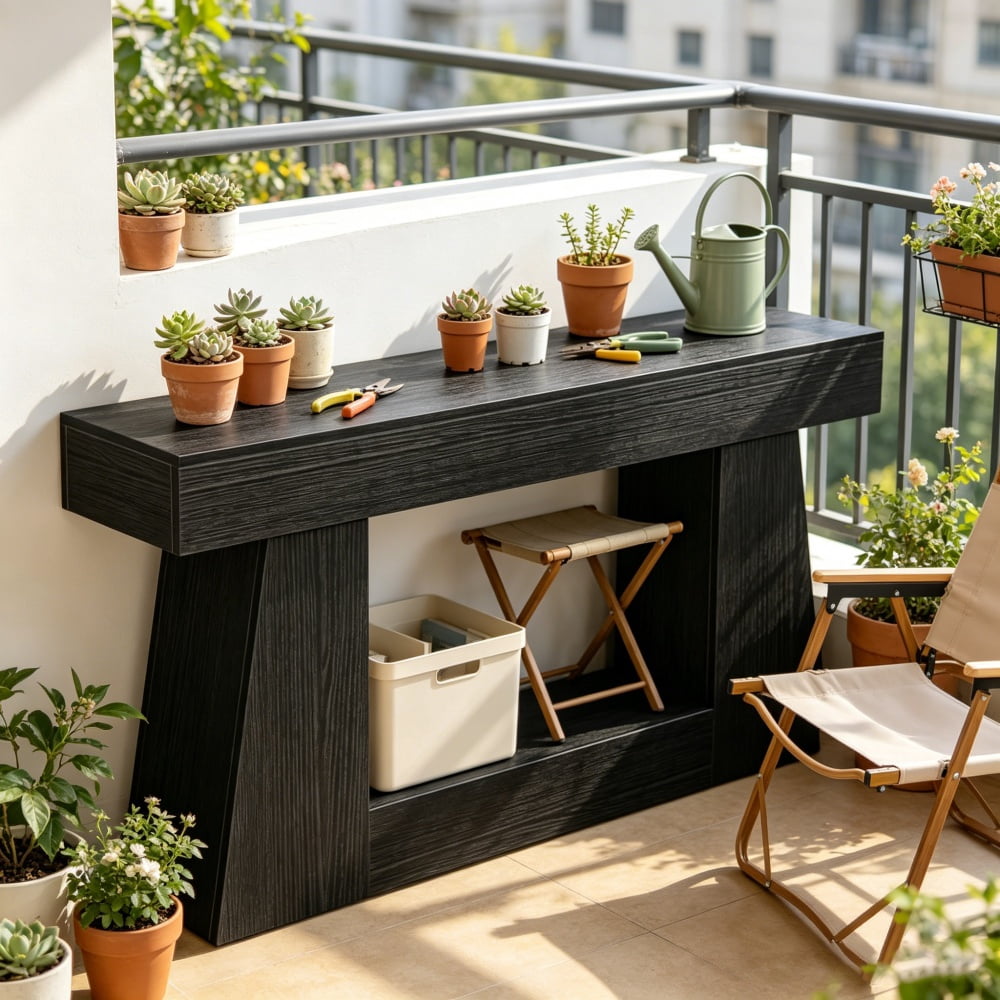 Long Console Table, Modern Minimalist Entryway Table, Slim Long Accent Table with Sturdy Metal Frame, Narrow Sofa Back Table Display Storage Table for Hallway Living Room Bedroom Home Decor