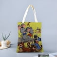 thumbnail image 2 of Pixie and Dixie and Mr. Jinks-theme canvas Tote Bag for Women Aesthetic Shopping Grocery Reusable Bags with Inner Zipper Women Gift 13.8 x 15.8 inches（35x40cm）, 2 of 6