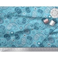 thumbnail image 1 of Soimoi Tissu Popeline de Coton Imprimé Floral & Paisley 1 Yard 56 Pouces de Large, 1 of 1
