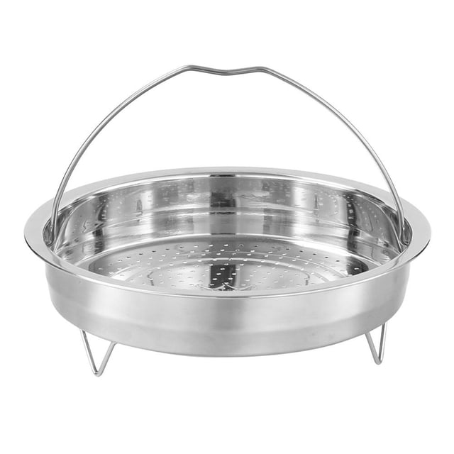 Cesta de acero inoxidable para vaporizador de alimentos, utensilio de cocina a presión con mango, escurridor de drenaje