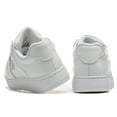 thumbnail image 3 of Men's Low-Cut White Sneakers Premium Leather Rubber Sole, 3 of 6