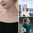 thumbnail image 3 of Softball/Soccer/Volleyball/Basketball Necklace for Women, Sports Accessories Jewelry Gift for Lovers 16+3 Inches, 3 of 5