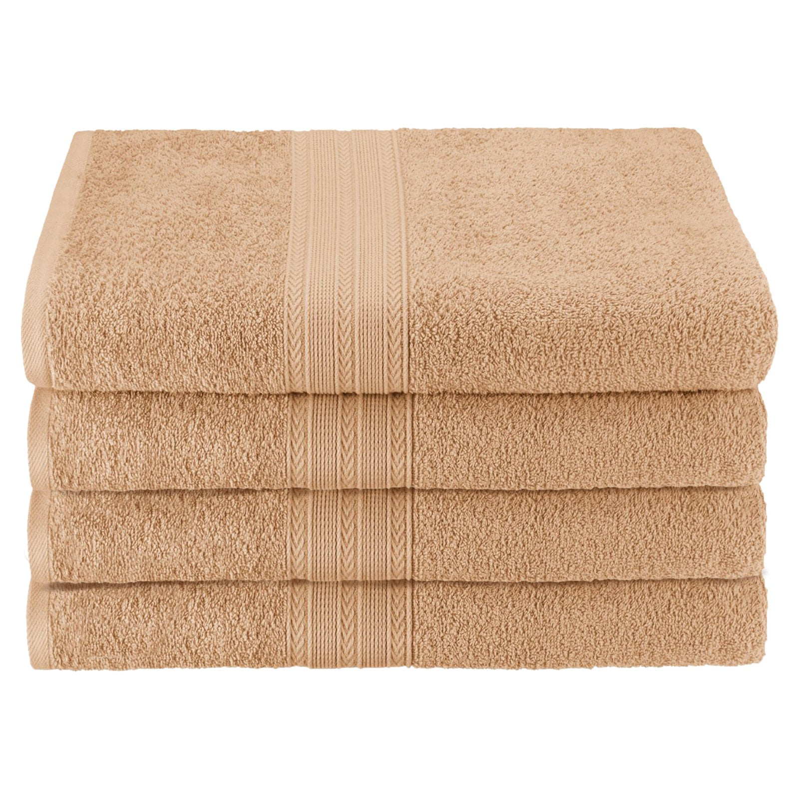 Superior Eco-Friendly 100% Ringspun Cotton 4Pc Bath Towel Set by Supplier Generic