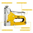 Deli Staple Gun, Heavy Duty Staple Gun, 3 in 1 Manual Nail Gun with 6000 Staples(D, U and TType